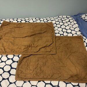 Casaluna Golden Caramel Quilted Pillow Shams